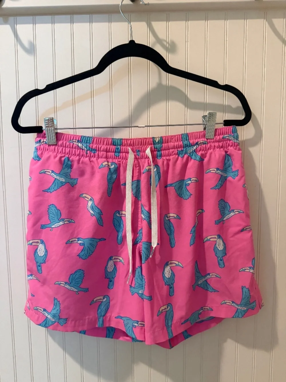 Chubbies Pink Toucan Swim Trunks